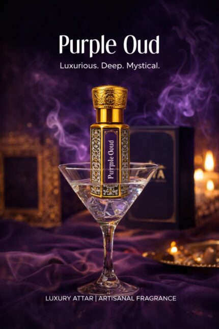 ITVA Purple Oud Premium Attar – Deep Woody Long Lasting Luxury Fragrance