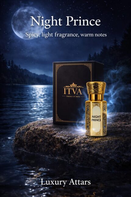 ITVA Night Prince Attar – Premium Dark Oud Luxury Long Lasting Fragrance